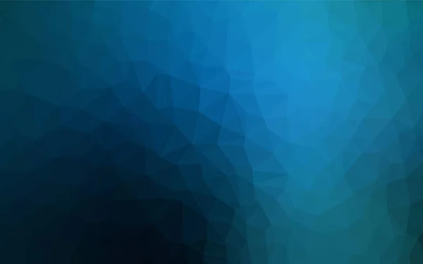 深蓝色矢量多边形抽象背景 具有渐变的折纸风格的创造性几何插图 最佳三角形设计为您的企业 — 图库矢量图片