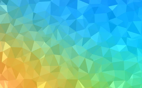 Hellblauer Gelber Vektorpolygon Abstrakter Hintergrund Dreieckige Geometrische Probe Mit Steigung — Stockvektor