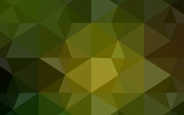 Темно Зелений Жовтий Векторні Блискучі Трикутної Макет Зразку Полігональної Форми — стоковий вектор