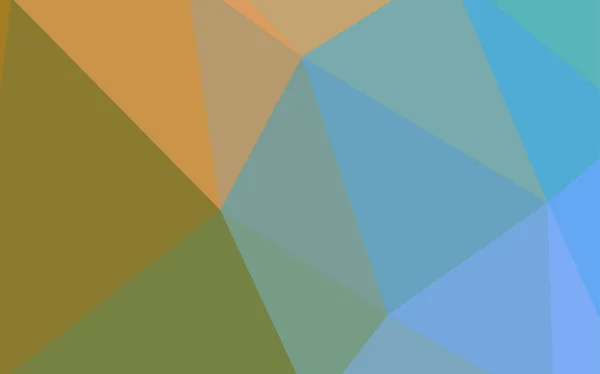 淡いブルー 緑ベクトル多角形の背景 グラデーションを用いた折り紙スタイルの幾何学的な図は ブランド本の背景のパターン — ストックベクタ