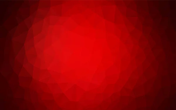 Dark Red Vector Polygon Abstract Backdrop Elegant Bright Polygonal Illustration — Stock Vector