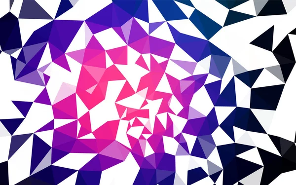 Rose Foncé Couverture Mosaïque Triangle Vectoriel Bleu Illustration Géométrique Créative — Image vectorielle