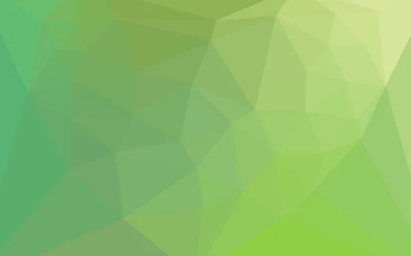 Hellgrünem Vektorpolygon Abstrakten Hintergrund Mit Einem Herz Der Mitte Abstrakte — Stockvektor