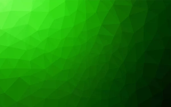 Ljus Grön Vektor Låg Poly Layout Geometriska Illustration Origami Stil — Stock vektor