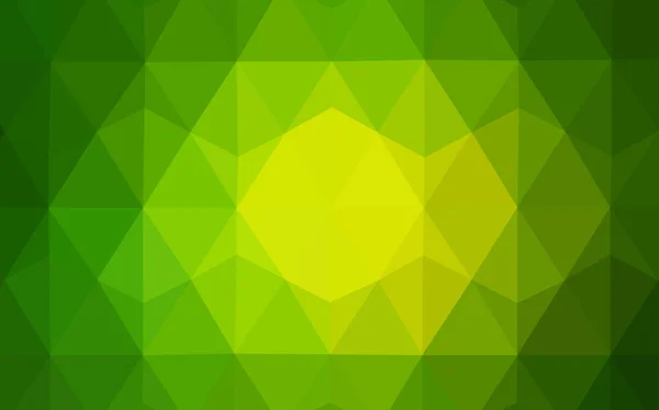 Ljus Grön Vector Polygonal Bakgrund Geometriska Illustration Origami Stil Med — Stock vektor