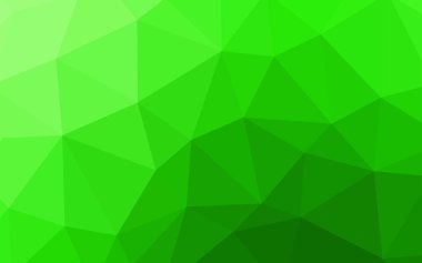 Işık yeşil vektör arka plan poligonal. Gradyan ile zarif parlak poligonal illüstrasyon. Tasarımınız için üçgen desen.