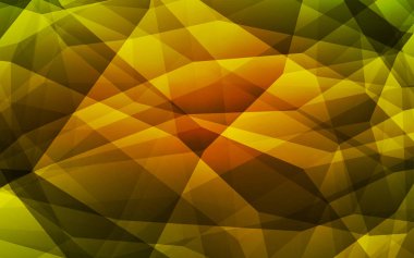 Koyu yeşil, sarı vektör soyut mozaik zemin. Poligonal illüstrasyon parlayan, hangi üçgen oluşur. Desen için bir marka kitabın zemin.