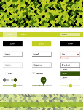 Açık yeşil, sarı vektör tel kafes kiti noktalı. Arka plan üzerinde renkli stil rehberi daireler ile. Sen-ebilmek kullanma için açılış sayfaları bu şablonu.