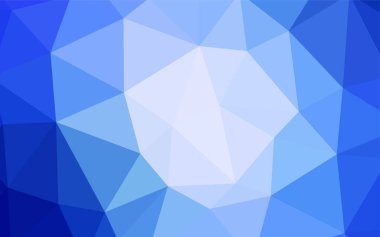 Hafif mavi vektör üçgen mozaik şablonu. Üçgenler ile renkli soyut resimde. İşiniz için en iyi üçgen tasarım.