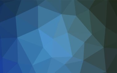 Koyu mavi, kırmızı parlayan üçgen kapak vektör. Poligonal illüstrasyon parlayan, hangi üçgen oluşur. Web siteniz için köşeli tasarım.