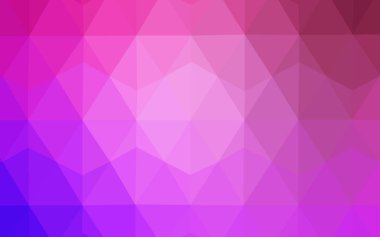 Işık mor, pembe vektör üçgen mozaik doku. Geometrik şekil gradyan ile Origami tarzında. Desen için bir marka kitabın zemin.