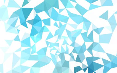 Açık mavi, vektör Çokgen soyut düzen yeşil. Üçgenler ile renkli soyut resimde. Web siteniz için yeni bir doku.