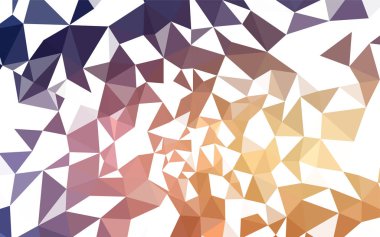 Pembe ışık, vektör poligonal şablon sarı. Üçgen geometrik örnek gradyan ile. Tasarımınız için üçgen desen.