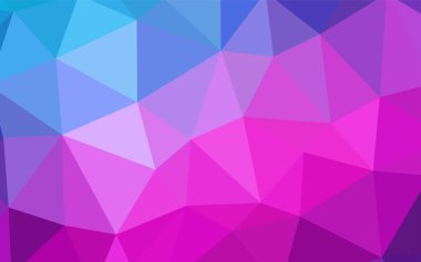 Pembe ışık, vektör poligonal şablon mavi. Geometrik şekil gradyan ile Origami tarzında. Web siteniz için yeni bir doku.