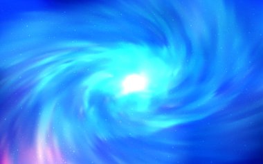 Uzay yıldızlı hafif Mavili vektör şablonu. Soyut şablonda gökyüzü yıldızlarıyla parlayan illüstrasyon. Reklamınız, posteriniz, afişiniz için en iyi tasarım.