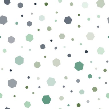 Açık mavi, renkli altıgenler ile Dikişsiz desen vektör yeşil. İllüstrasyon renkli altıgenler dizi. Desen olabilir reklam, kitapçıklar için.