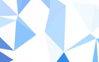 Hafif mavi vektör arka plan poligonal. Üçgen geometrik örnek gradyan ile. Marka kitap için yeni şablon.