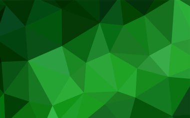 Üçgen zemin parlayan ışık yeşil vektör. Üçgenler ile renkli resimde parlayan. Marka kitap için yeni şablon.