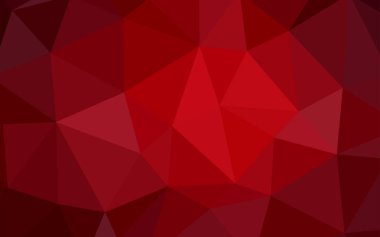 Koyu kırmızı vektör soyut mozaik zemin. Gradyan ile Origami tarzında yaratıcı geometrik şekil. İşiniz için yeni tasarım.