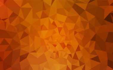 Işık turuncu vektör düşük poli kapak. Üçgen geometrik örnek gradyan ile. İşiniz için en iyi üçgen tasarım.