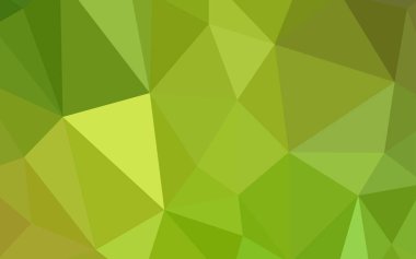 Açık yeşil, sarı vektör poligonal şablonu. Gradyan ile poligonal soyut resim. İş tasarımınız için yeni stil.