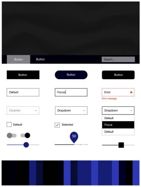 Eğik çizgili koyu mavi vektör stil rehberi. Gradyan ile mermer tarzı kıvırcık illüstrasyon parlayan. Bu örnek açılış sayfanız için mu.