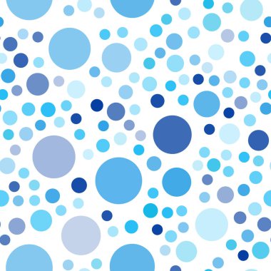 Koyu mavi vektör disklerle sorunsuz doku. Bulanık daireler doğa tarzı ile güzel renkli resimde. Güzel tasarım, iş reklam için.