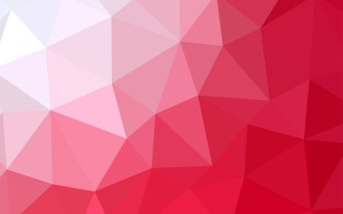 Işık kırmızı vektör poligonal arka plan. Üçgen geometrik örnek gradyan ile. İş tasarımınız için yeni stil.