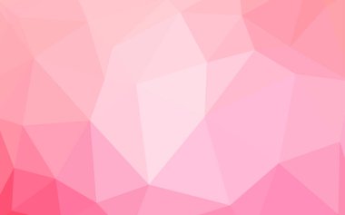 Hafif pembe, sarı vektör düşük poli kapak. Tamamen yeni bir renk illüstrasyon poligonal bir tarzda. Web siteniz için köşeli tasarım.