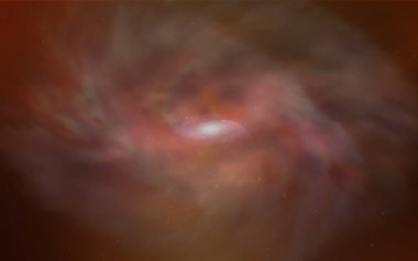 Kozmik yıldız ile koyu turuncu vektör düzeni. Parlak astronomik yıldız ile renkli illüstrasyon parlayan. Desen fütüristik reklam, kitapçıklar için.