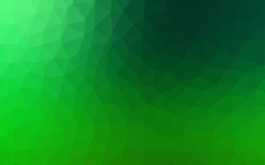 Koyu yeşil vektör poligonal arka plan. Gradyan ile Origami tarzında yaratıcı geometrik şekil. Tamamen yeni bir tasarım sizin broşürü.