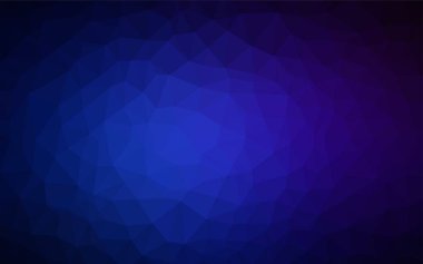 Koyu mavi soyut poligonal desen vektör. Glitter soyut resim zarif bir üçgen ile. Tamamen yeni bir tasarım sizin broşürü.