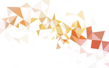 Işık turuncu vektör poligonal arka plan. Geometrik şekil gradyan ile Origami tarzında. Web siteniz için yeni bir doku.