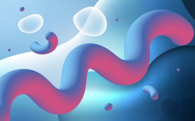 Eğik çizgili ışık mavi vektör arka plan. Yarı ton memphis tarzı gradyan ile yaratıcı çizimde. İş tasarımınız için tamamen yeni bir şablon.