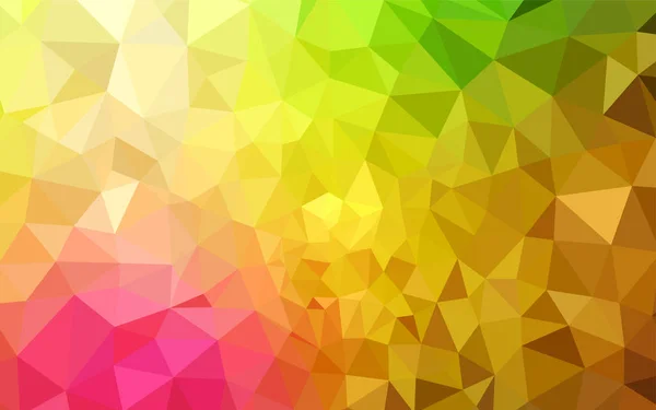 Modèle Triangles Gradient Vectoriel Rose Clair Jaune Illustration Colorée Dans — Image vectorielle