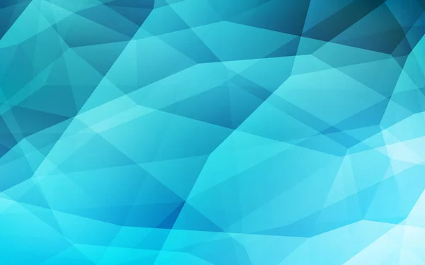 Plantilla Triángulos Gradiente Vectorial Azul Claro Ilustración Creativa Estilo Semitono — Vector de stock
