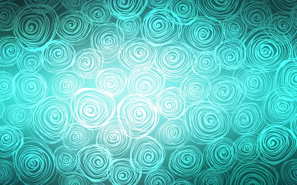 Светло Зеленый Вектор Приукрашивает Яркий Узор Смутная Абстрактная Иллюстрация Розами — стоковый вектор