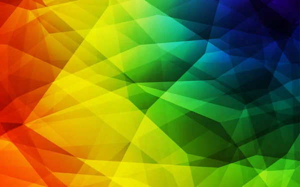 Texture Triangles Vectoriels Multicolores Foncés Illustration Abstraite Colorée Avec Triangles — Image vectorielle