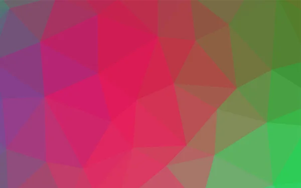 Light Pink Verde Vetor Triângulo Textura Mosaico Uma Amostra Com —  Vetores de Stock