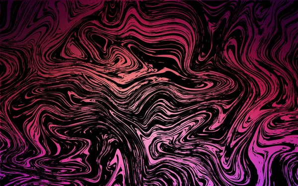 Dunkelrosa Gelber Vektorhintergrund Mit Flüssigen Formen Glänzende Schiefe Illustration Marmorstil — Stockvektor