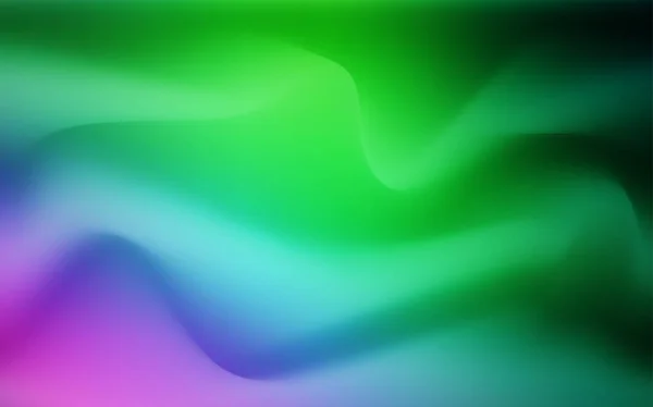 Licht Roze Groen Vector Patroon Met Gebogen Lijnen Een Volledig — Stockvector