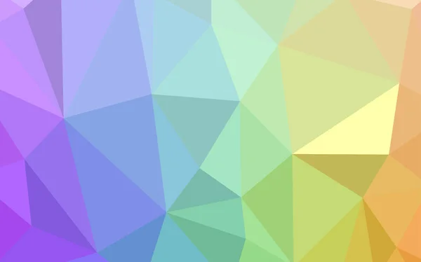 Шаблон Светлых Многоцветных Векторных Треугольников Геометрическая Иллюстрация Стиле Оригами Градиентом — стоковый вектор