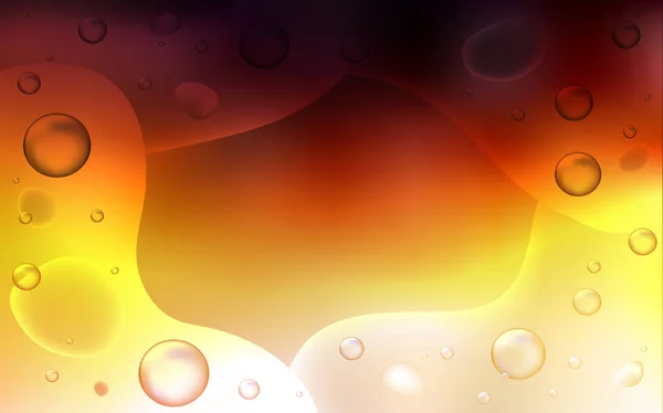 Dark Orange Vector Template Liquid Shapes Completely New Color Illustration — Διανυσματικό Αρχείο