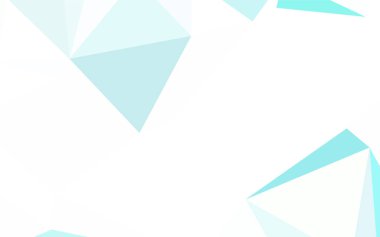 Açık mavi, sarı vektör poligonal arka plan. Üçgenler ile renkli soyut resimde. Marka kitap için yeni şablon.