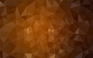 Koyu turuncu vektör düşük poli düzeni. Poligonal illüstrasyon parlayan, hangi üçgen oluşur. Web siteniz için yeni bir doku.