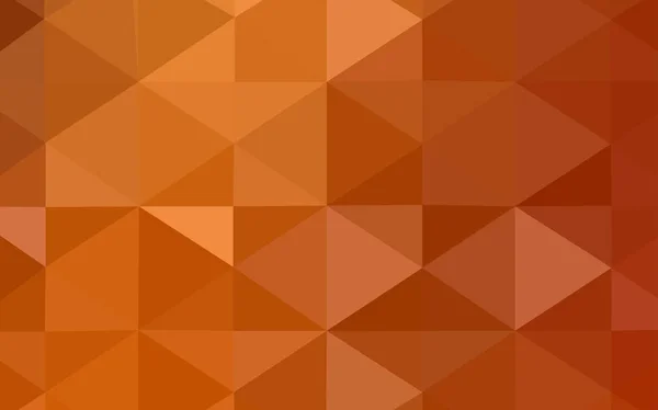 Hellorange Vektor Verschwommenes Dreieck Muster Glänzende Polygonale Illustration Die Aus — Stockvektor