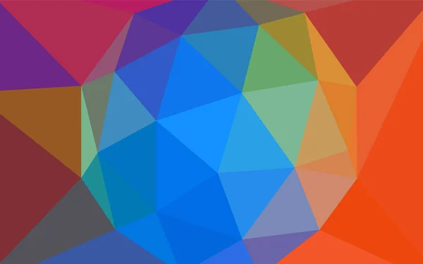 Тёмный Многоцветный Векторный Многоугольный Шаблон Современная Абстрактная Иллюстрация Треугольниками Текстурированный — стоковый вектор