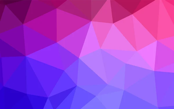 ライトピンク 抽象的なモザイクの青いベクトルの背景 キラキラ エレガントな三角形の抽象的なイラスト Web サイトの多角形デザイン — ストックベクタ