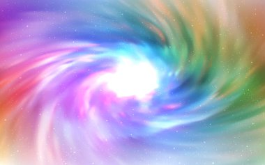 Gece gökyüzünde ışık çok renkli vektör desenle yıldız. Büyükayı yıldız ile modern soyut resim. Desen fütüristik reklam, kitapçıklar için.