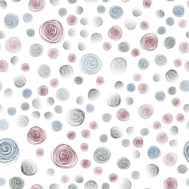 Açık yeşil, kırmızı vektör sorunsuz doğal zarif resmi. Dekoratif illüstrasyon soyut şablonundaki karalamalar ile. Web siteleri ve tasarımlar için desen.